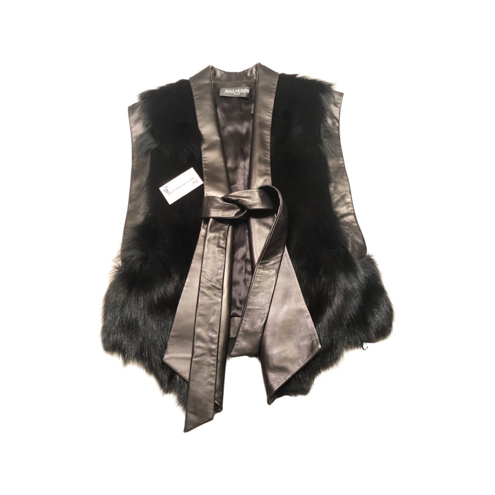 BALMAIN FOX FUR VEST